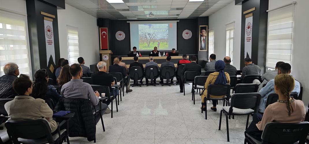 Zirai Don Zararına Yönelik Değerlendirme Toplantısı Gerçekleştirildi