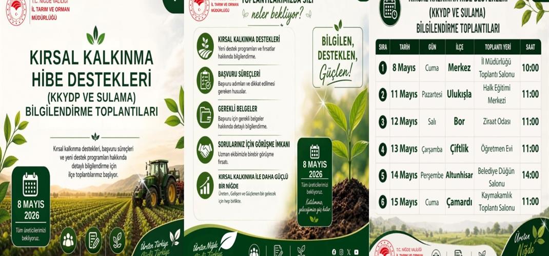 KIRSAL KALKINMA HİBE DESTEKLERİ BİLGİLENDİRME TOPLANTISI