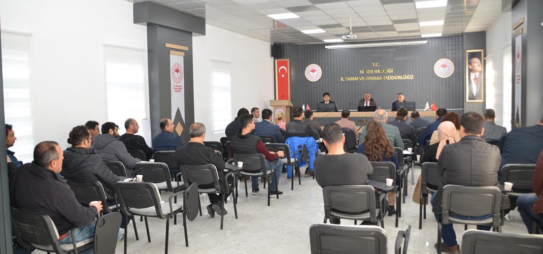 Tarımsal Üretimin Planlanması ve Sözleşmeli Üretim Bilgilendirme Toplantısı Yapıldı.
